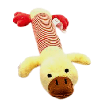 Juguete Peluche Pato Con Rayas