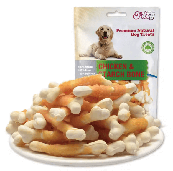 CHICKEN & STARCH BONE/ BOLSA 100gr